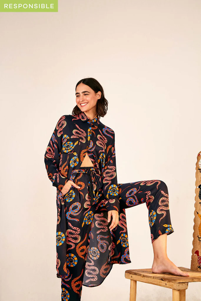 wild life maxi shirt | FarmRio (US)