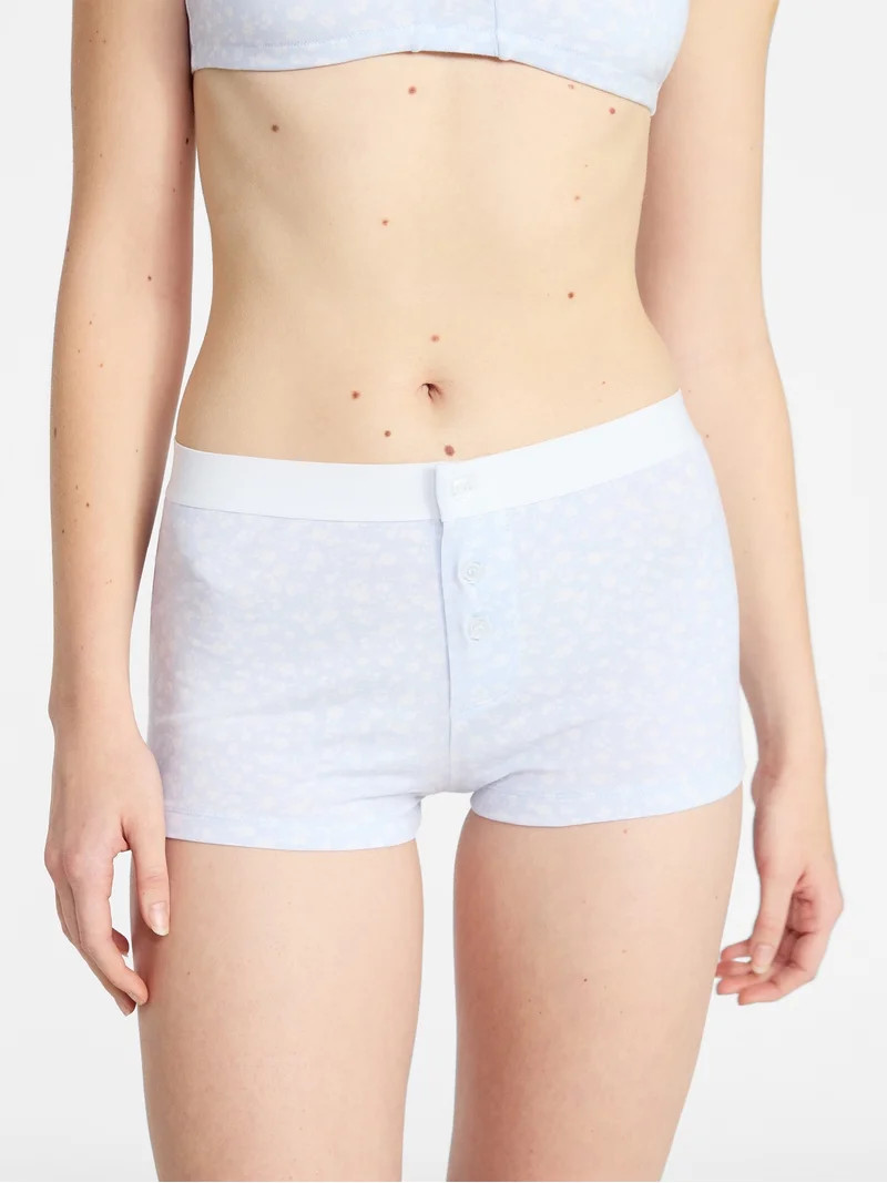 No Boundaries Women's Cotton Jersey Boyshort Panties, Sizes XS-XXXL | Walmart (US)