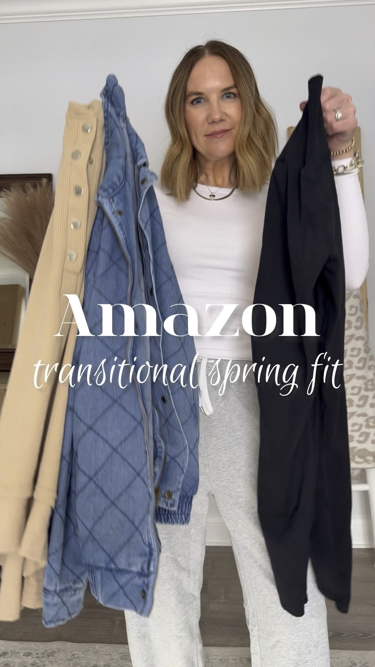 My favorite smoothing, no front seam leggings paired with this aerie inspired ribbed pullover and a cute denim bomber jacket💙 Add some trendy sneakers and you’re good to go!
#founditonamazon #amazonfashion #momstyle #springoutfit 

Amazon outfit, spring outfit, leggings outfit, tunic pullover, casual mom style, mom outfit, easy outfit, casual outfit, travel outfit, trendy sneakers

#LTKWatchNow #LTKSeasonal #LTKOver40