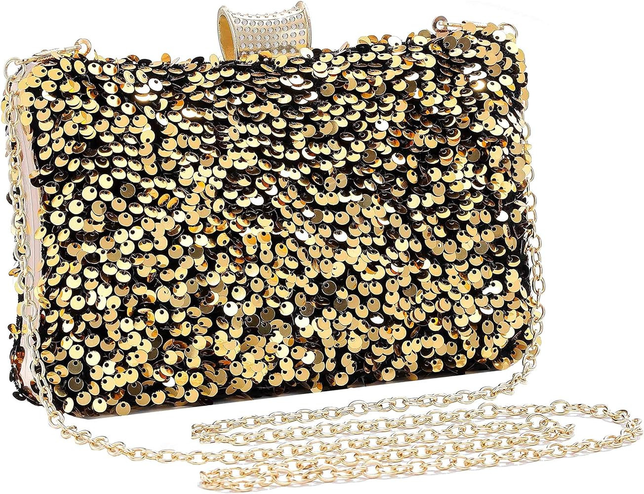 Yokawe Women's Evening Clutch Bag Bling Sequins Bride Purse Club Party Prom Wedding Handbags | Amazon (US)