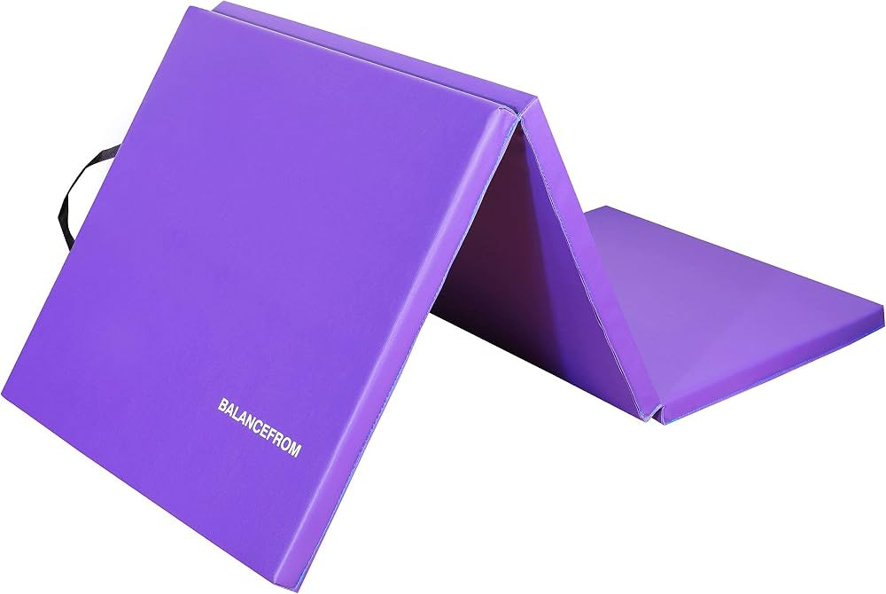 BalanceFrom Three Fold Folding Exercise Mat with Carrying Handles for MMA, Gymnastics and Home Gy... | Amazon (US)