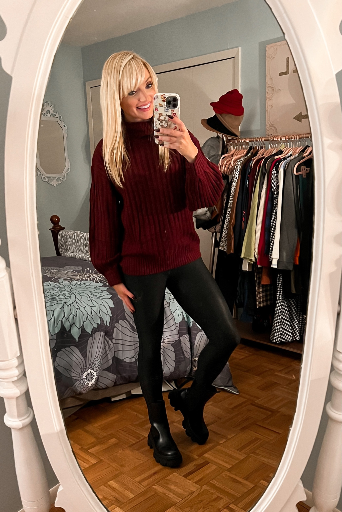 Cozy turtleneck sweater - faux leather leggings - Chelsea combat boots - fall fashion - fall outfit - Amazon Fashion - Amazon Finds 

#LTKshoecrush #LTKSeasonal #LTKunder50