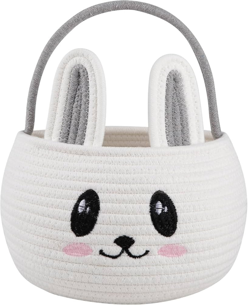 OIAHOMY Easter Baskets for Kids, Easter Bunny Basket with Handle, Personalized Easter Basket for ... | Amazon (US)