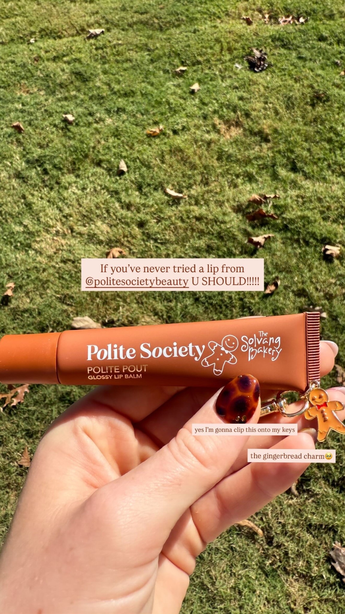 If you’ve never tried a lip from @politesocietybeauty U SHOULD!!!!! yes I’m gonna clip this onto my keys the gingerbread charm🥹

#LTKU #LTKBeauty #LTKHalloween