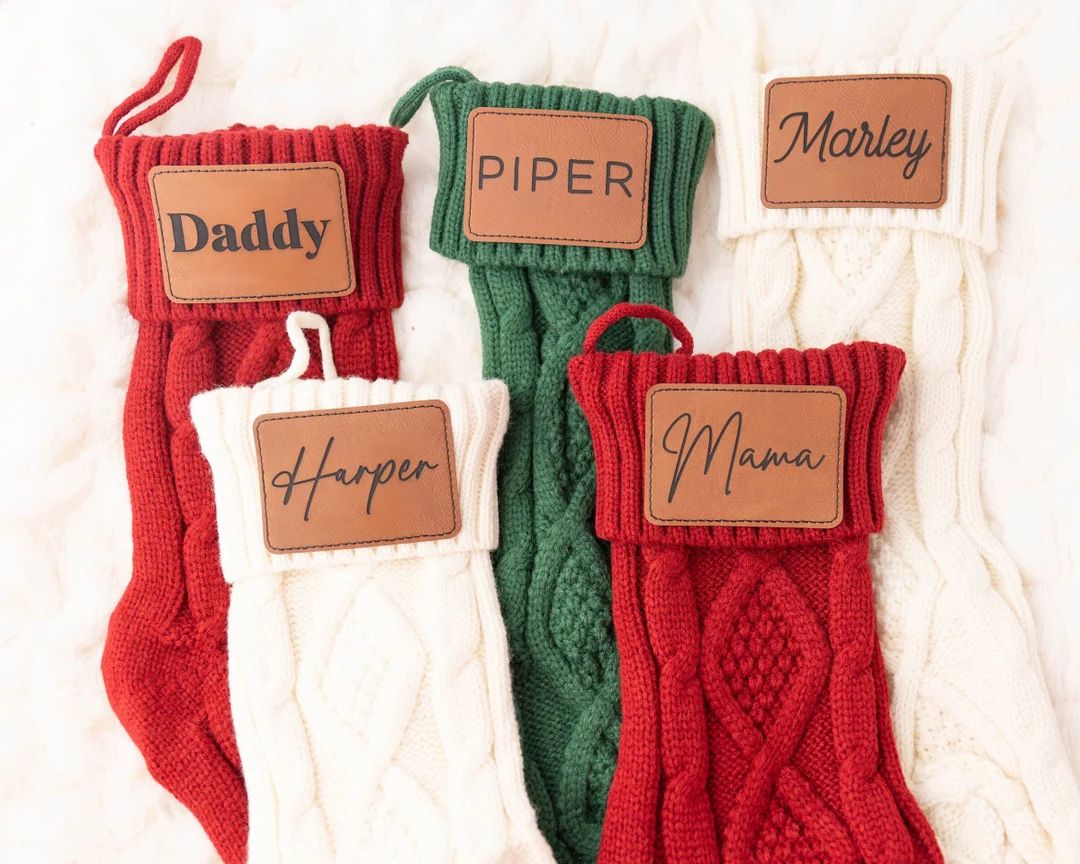 Personalized Christmas Stocking Custom Family Stockings - Etsy | Etsy (US)