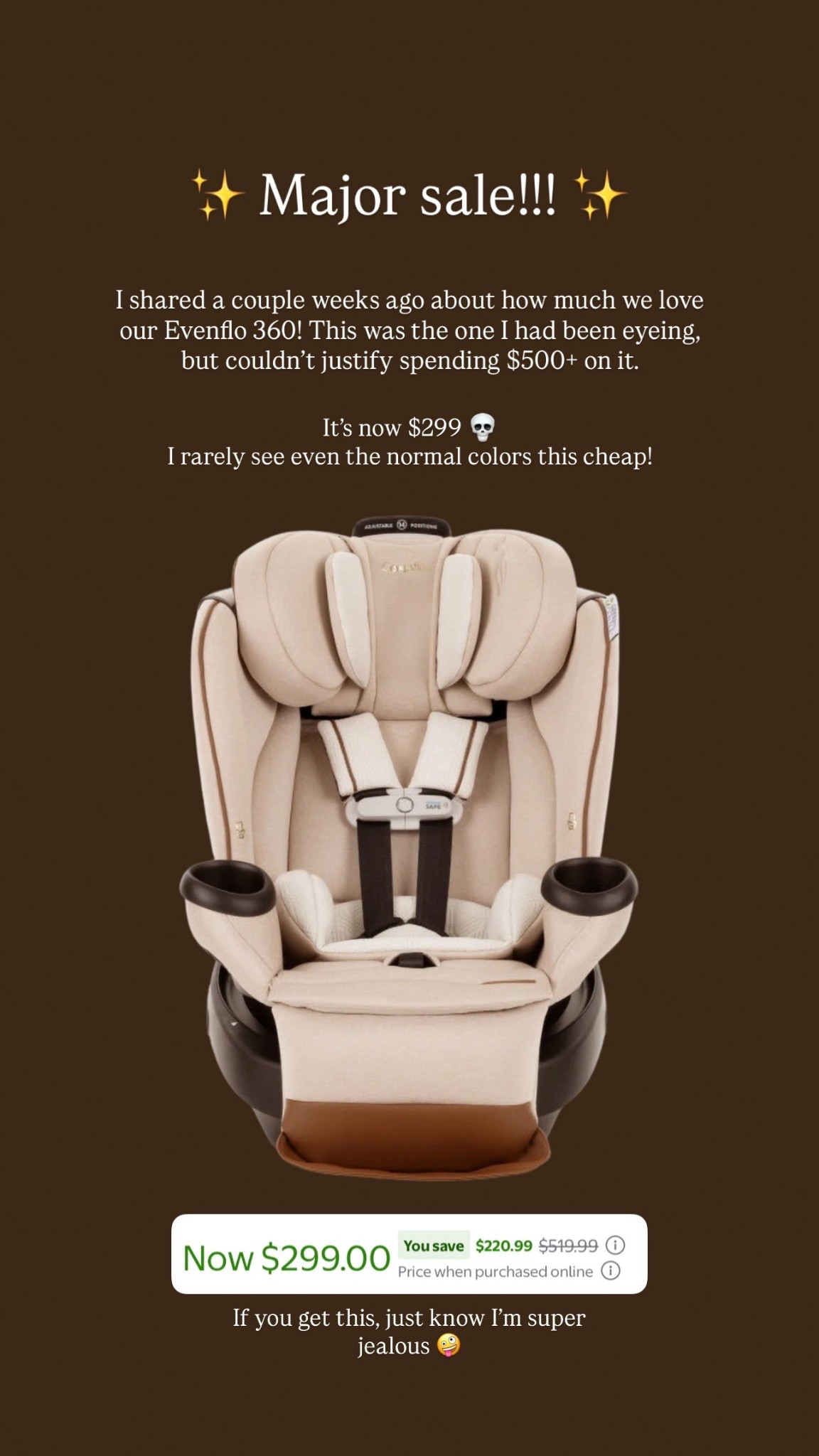 Cannot believe this deal!! Over $220 off! When I saw this color, my jaw dropped. Snag it while you can and just know I’m super jealous!! 🤪 

#LTKbaby #LTKmomlife #LTKGiftGuide #LTKTravel

#LTKKids #LTKSaleAlert #LTKHoliday