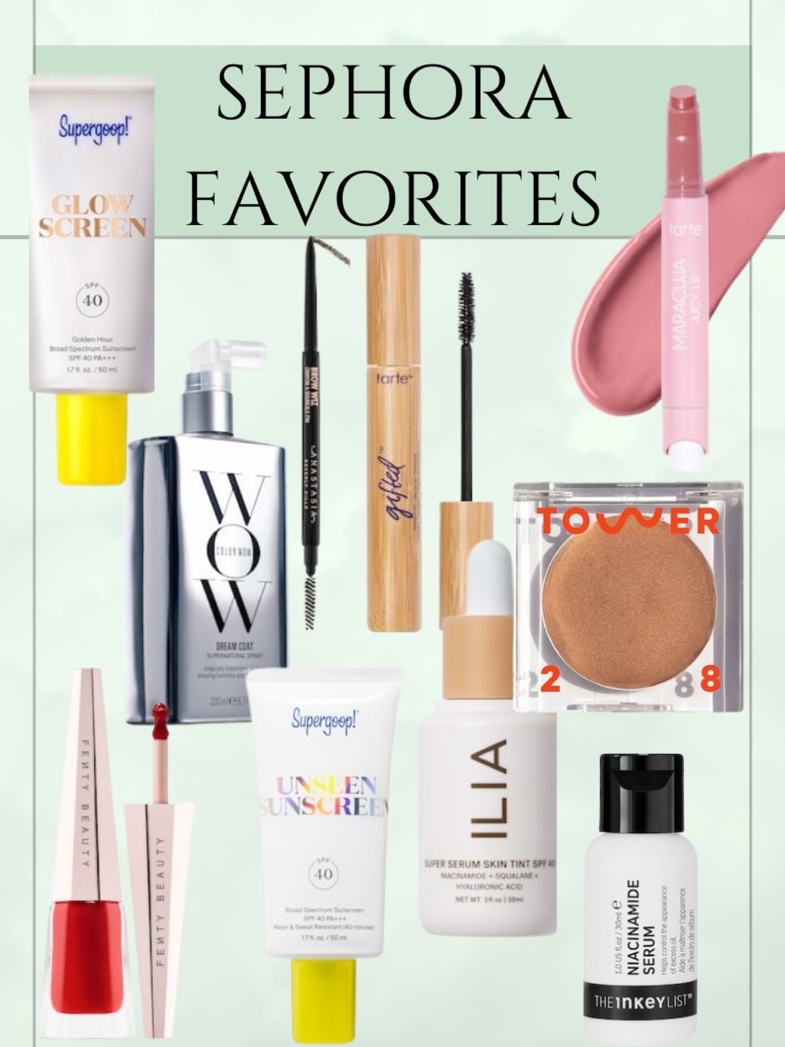 All my favorite Sephora products! Can you tell I like Super Goop sunscreen? Makeup beauty skincare Sephora Sale Rouge VIB Insider

#LTKbeauty #LTKHoliday #LTKsalealert