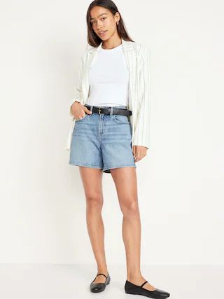 High-Waisted Jean Shorts -- 5-inch inseam | Old Navy (CA)