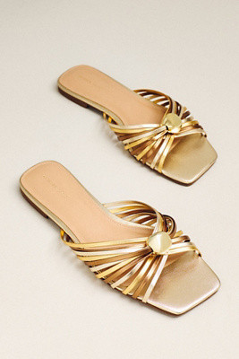 Strappy Square-Toe Slide Sandals | Anthropologie (US)
