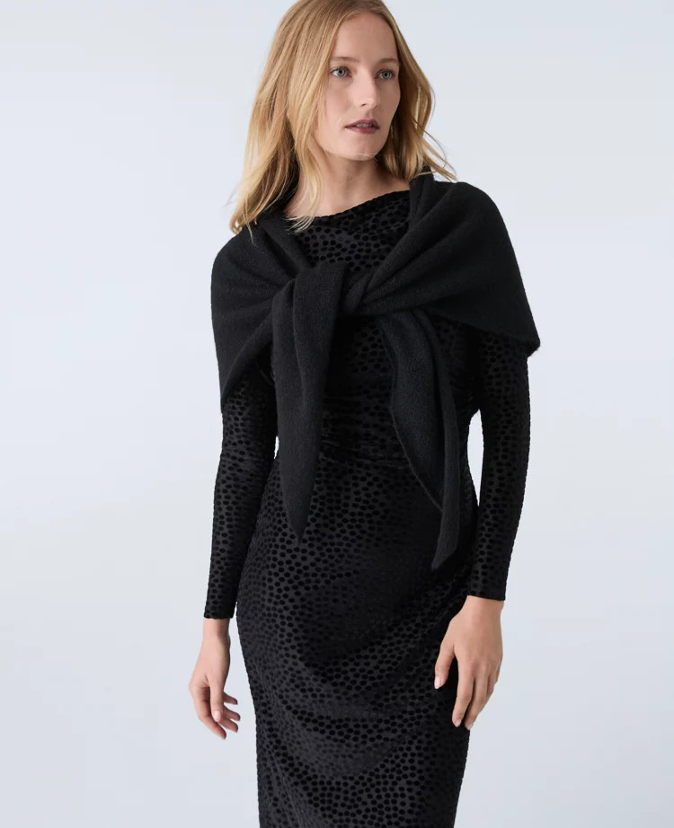 Oversized Triangle Wrap Scarf | Ann Taylor