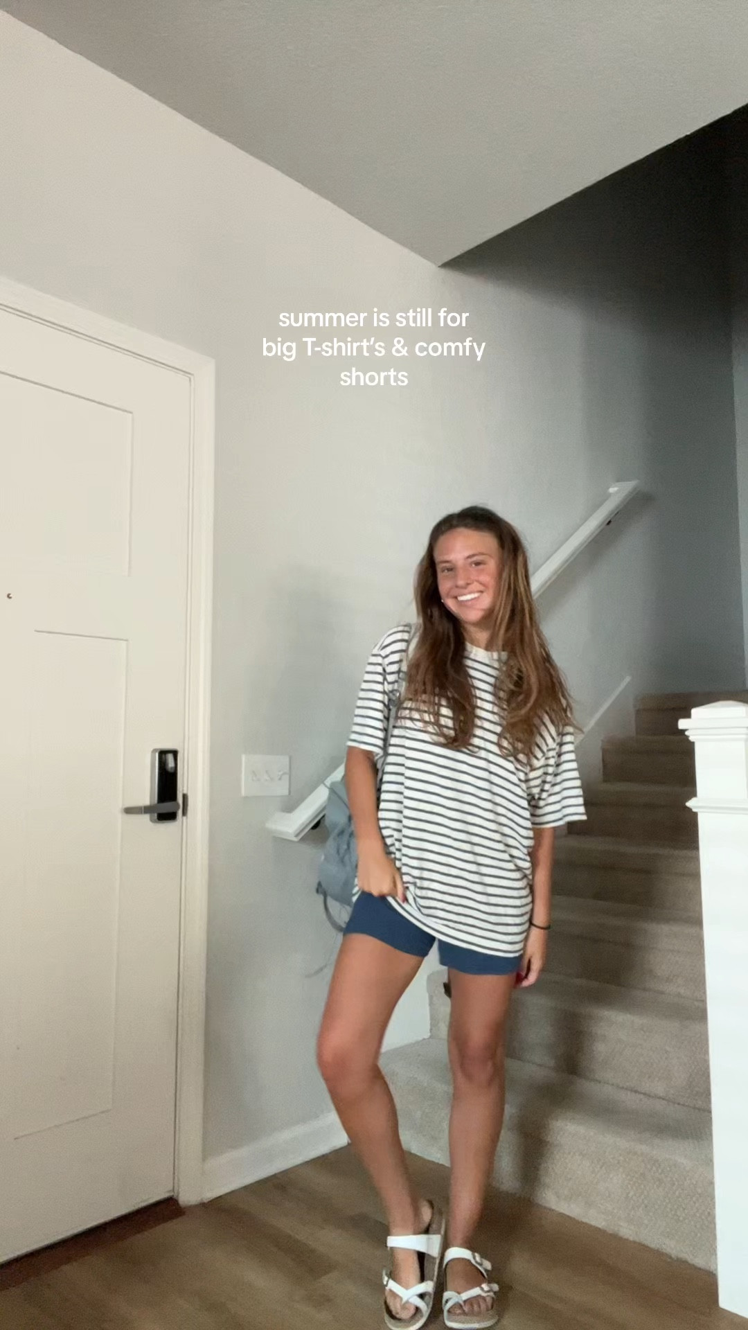 this is my favorite t-shirt ever. i am wearing a size S. I love pairing a big t-shirt and comfy shorts in the summer for class, lounging, or even activities. Such a staple  

#LTKfindsunder100 #LTKSeasonal