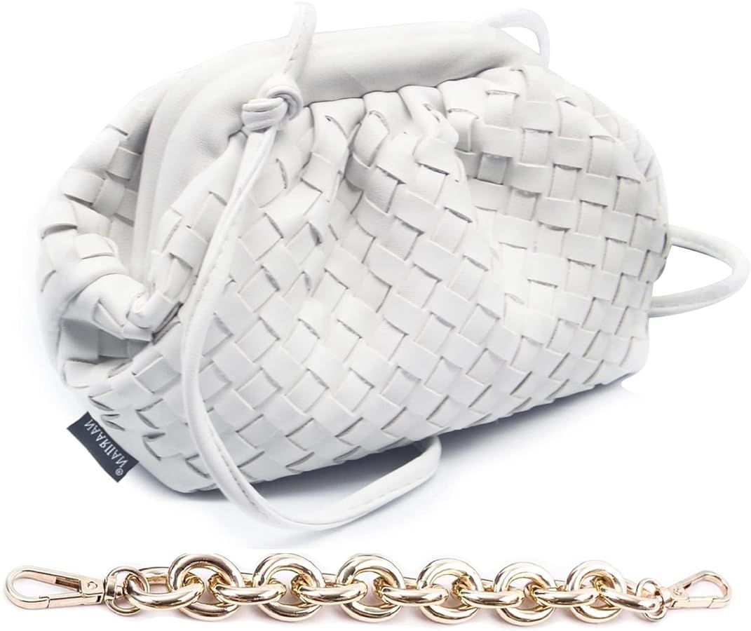 NAARIIAN Dumpling Bag,Clutch Purse for women Shoulder Bag Dupes Designer Cloud handbag PU Leather... | Amazon (US)