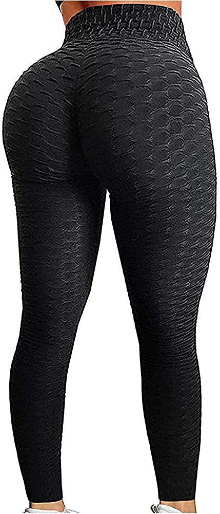 Womens High Waisted Yoga Pants Tummy Control Scrunched Booty Leggings Workout Running Butt Lift T... | Amazon (US)