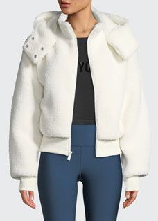 Foxy Sherpa Hooded Active Jacket | Bergdorf Goodman