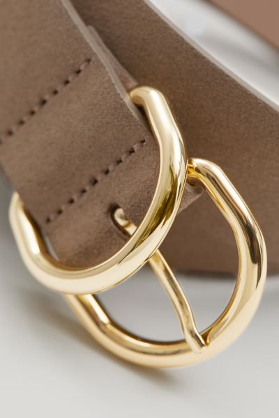 Double Buckle Suede Belt | H&M (UK, MY, IN, SG, PH, TW, HK)