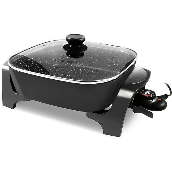 GreenLife Healthy Power Ceramic Nonstick, Electric Skillet, 5QT, Black | Amazon (US)