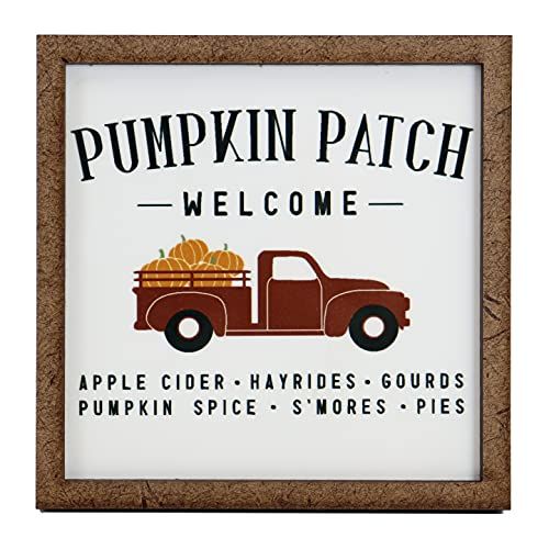Pumpkin Patch Fall Sign - Tier Tray Sign - Mini Wooden Sign - Fall Sign - Fall Decor - Wood Sign ... | Amazon (US)