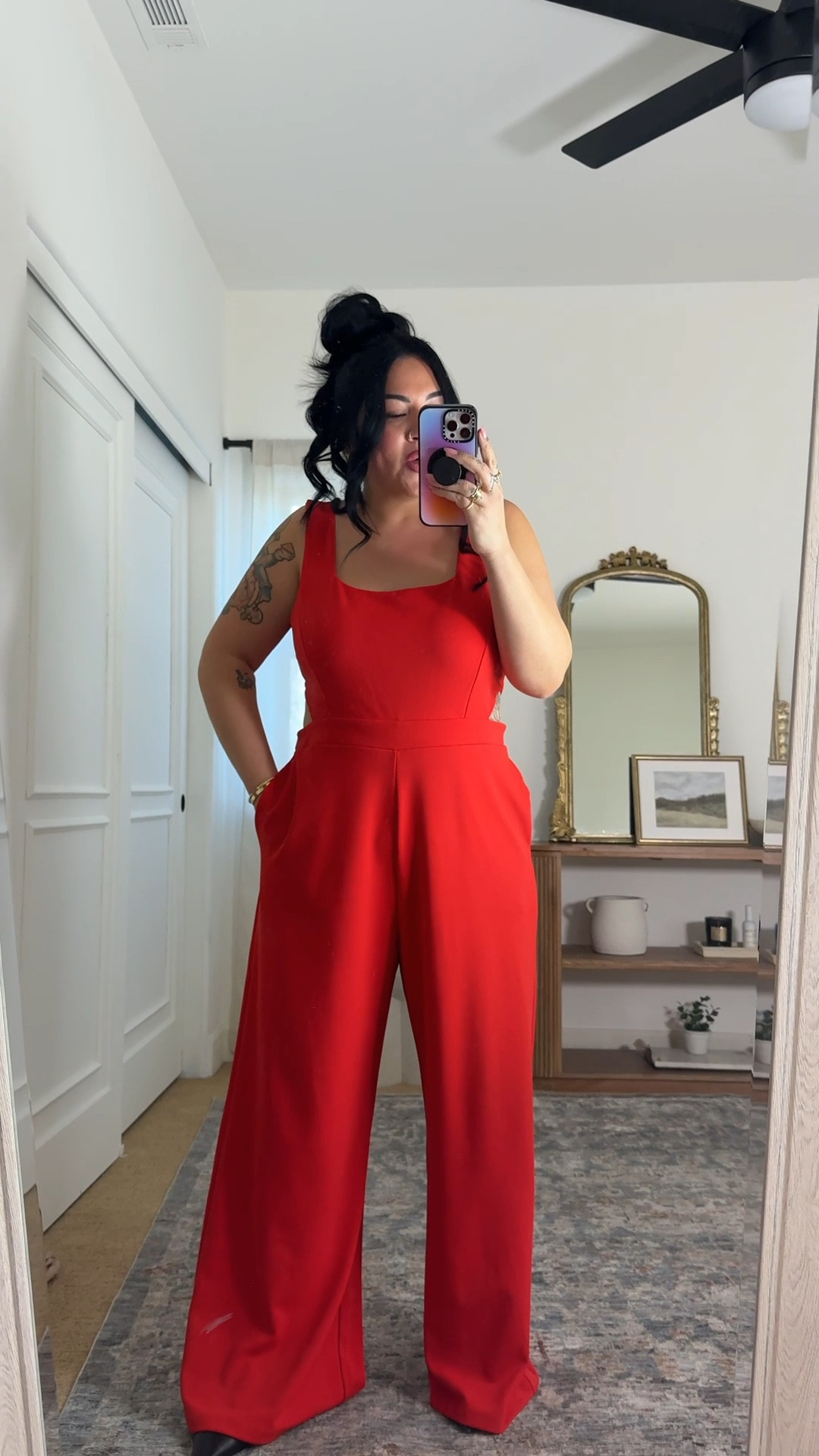 i’m wearing a size large in this express jumpsuit and i’m usually a size 14! 🖤

#LTKMidsize #LTKgrwm #LTKWorkwear