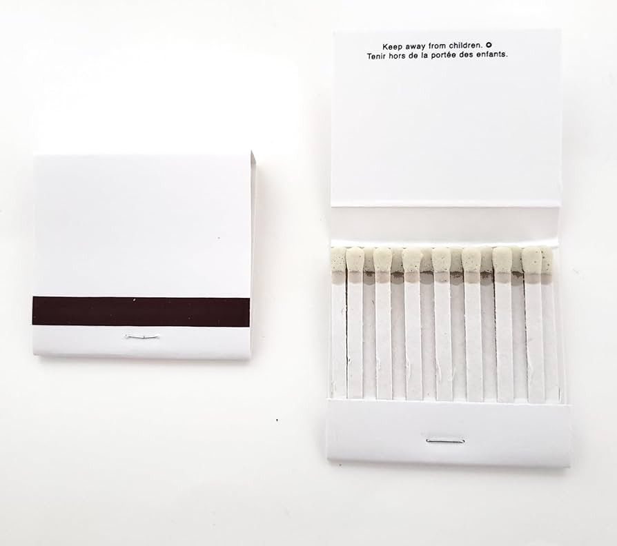 100 Plain White 30 Strike Matches Matchbooks Wedding | Amazon (US)