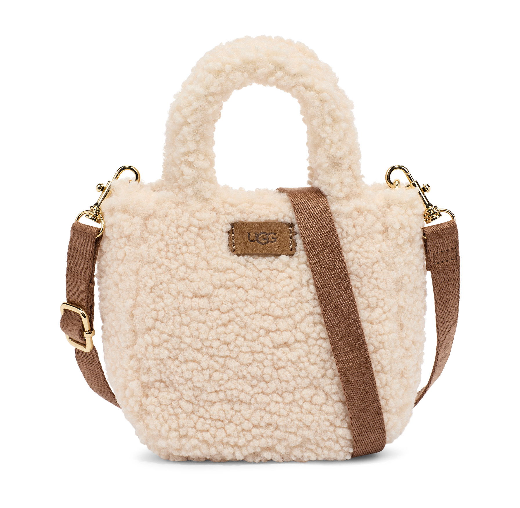 UGG Women's Maribel Mini Bag Sherpa Handbags in Natural | UGG (US)