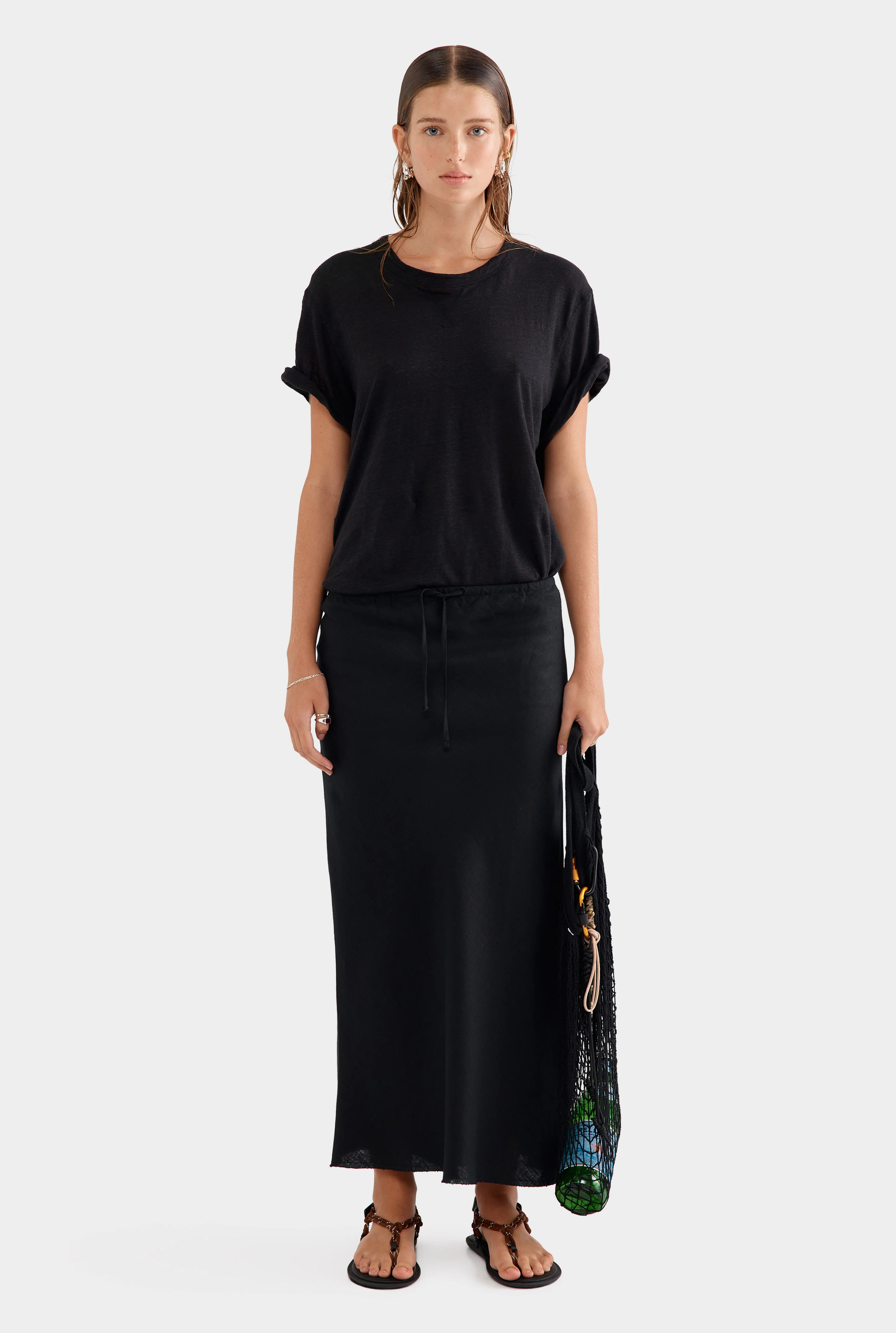 Drawstring Bias Skirt | Venroy AU