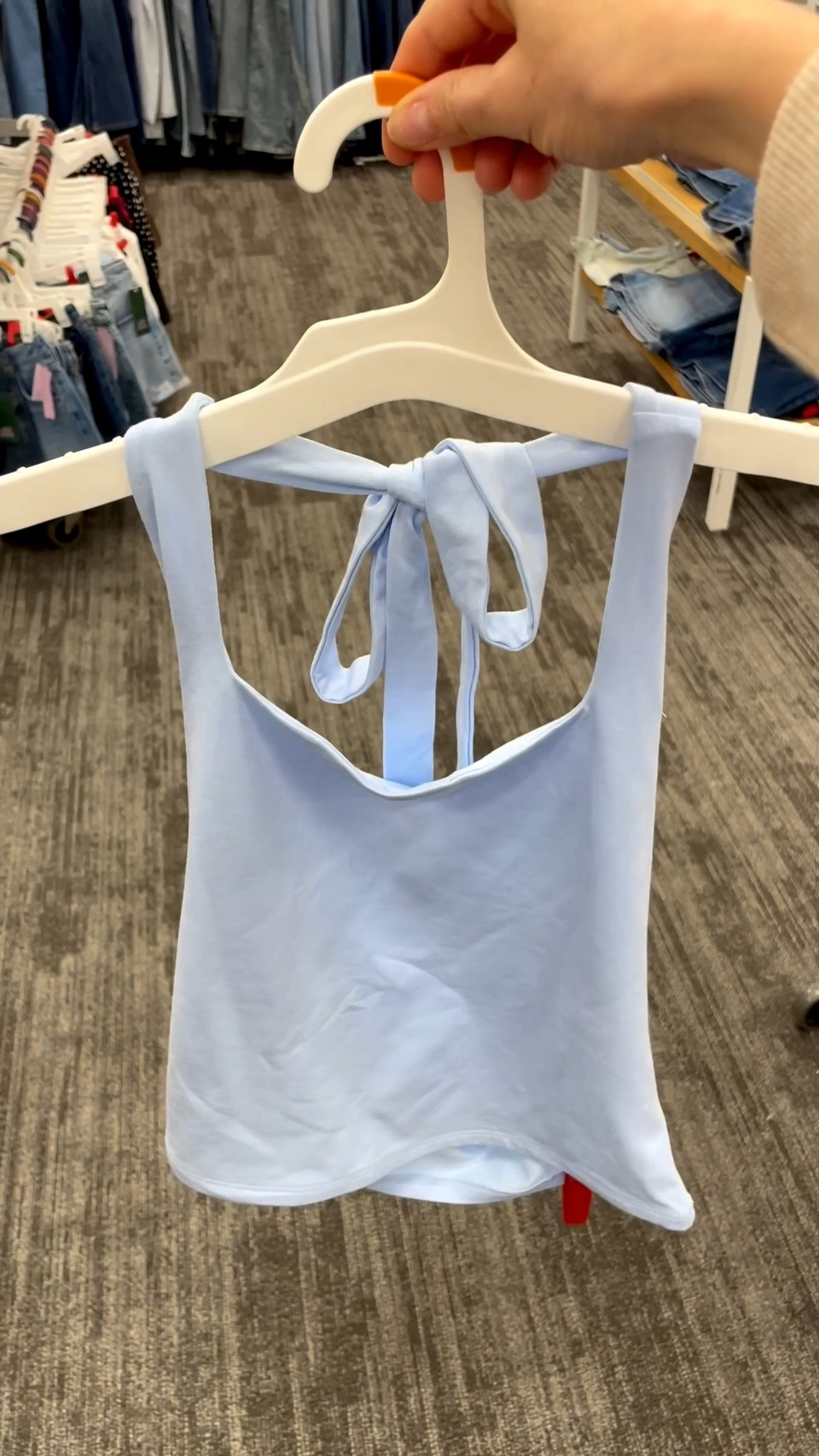 New $10 halter we need 👀 @Target Follow @showermeintarget for more affordable finds 

#LTKU #LTKSeasonal #LTKootd