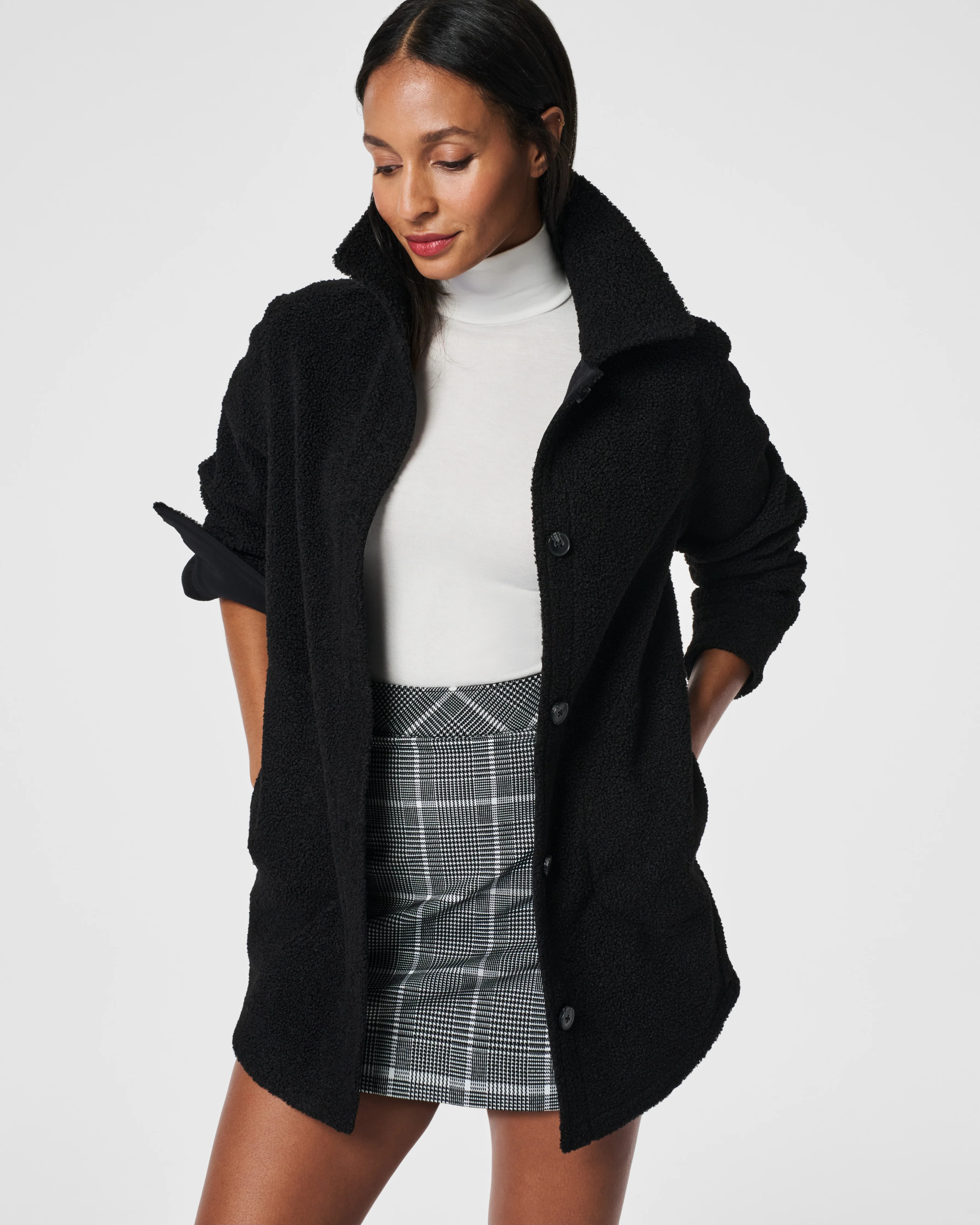 Luxe Fleece Shirt Jacket | Spanx