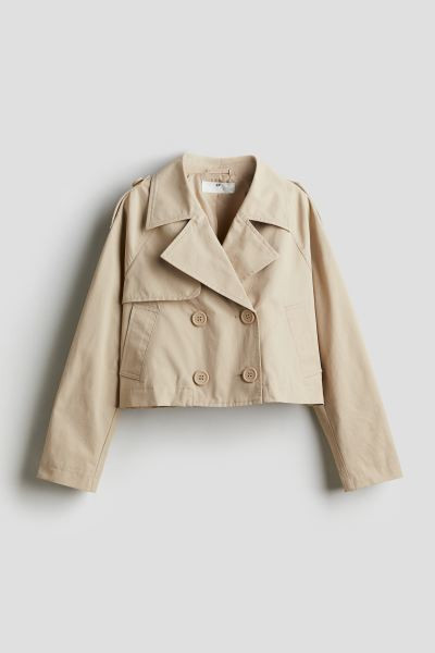 Short trench coat - Beige - Kids | H&M GB | H&M (UK, MY, IN, SG, PH, TW, HK)