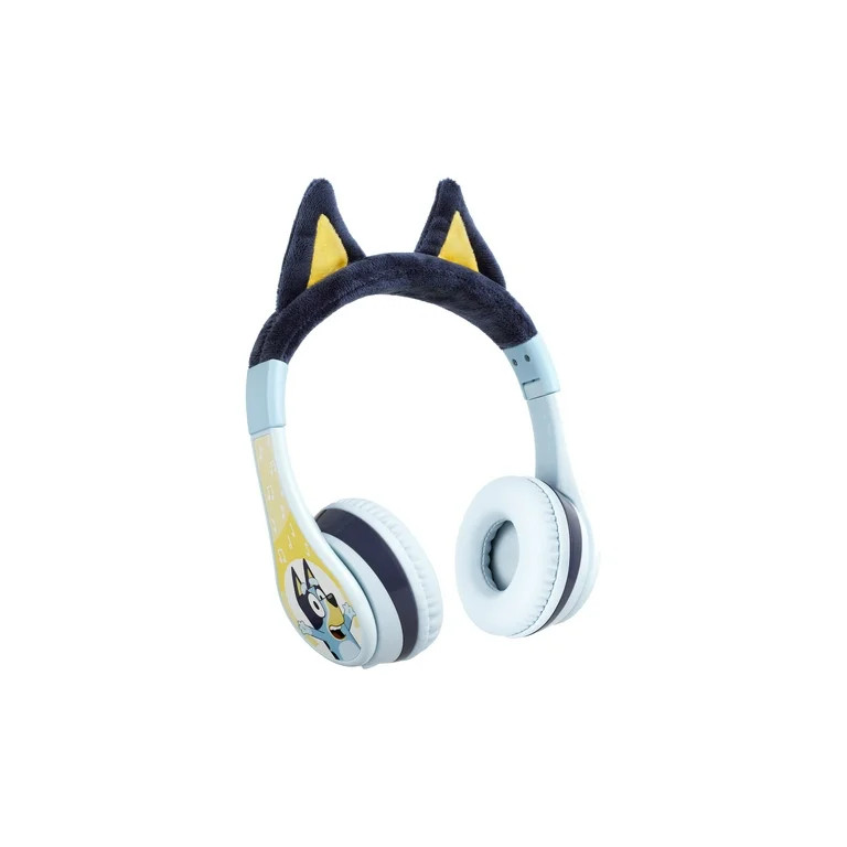 eKids Bluey Bluetooth Wireless Headphones for Kids with Microphone and Bonus AUX Cord | Walmart (US)