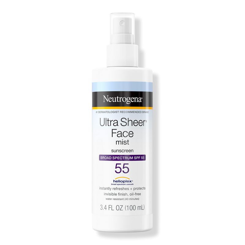 Ultra Sheer Face Mist Sunscreen SPF 55 | Ulta