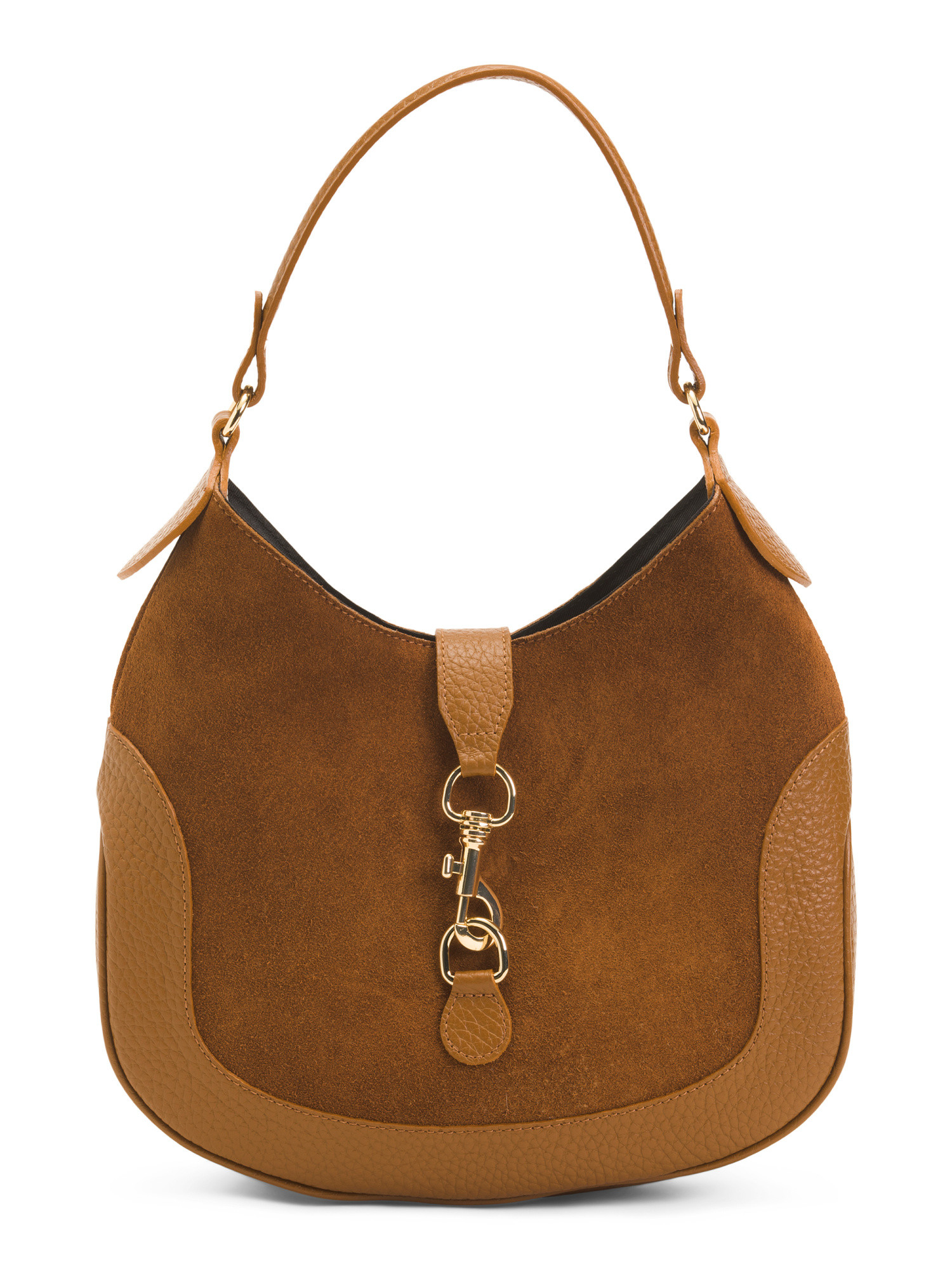 Made In Italy Suede Hobo Snap Flap | TJ Maxx