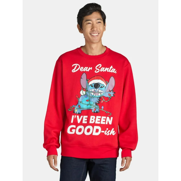 Stitch Men's & Big Men's Goodish Graphic Sweatshirt, Sizes XS-3XL | Walmart (US)