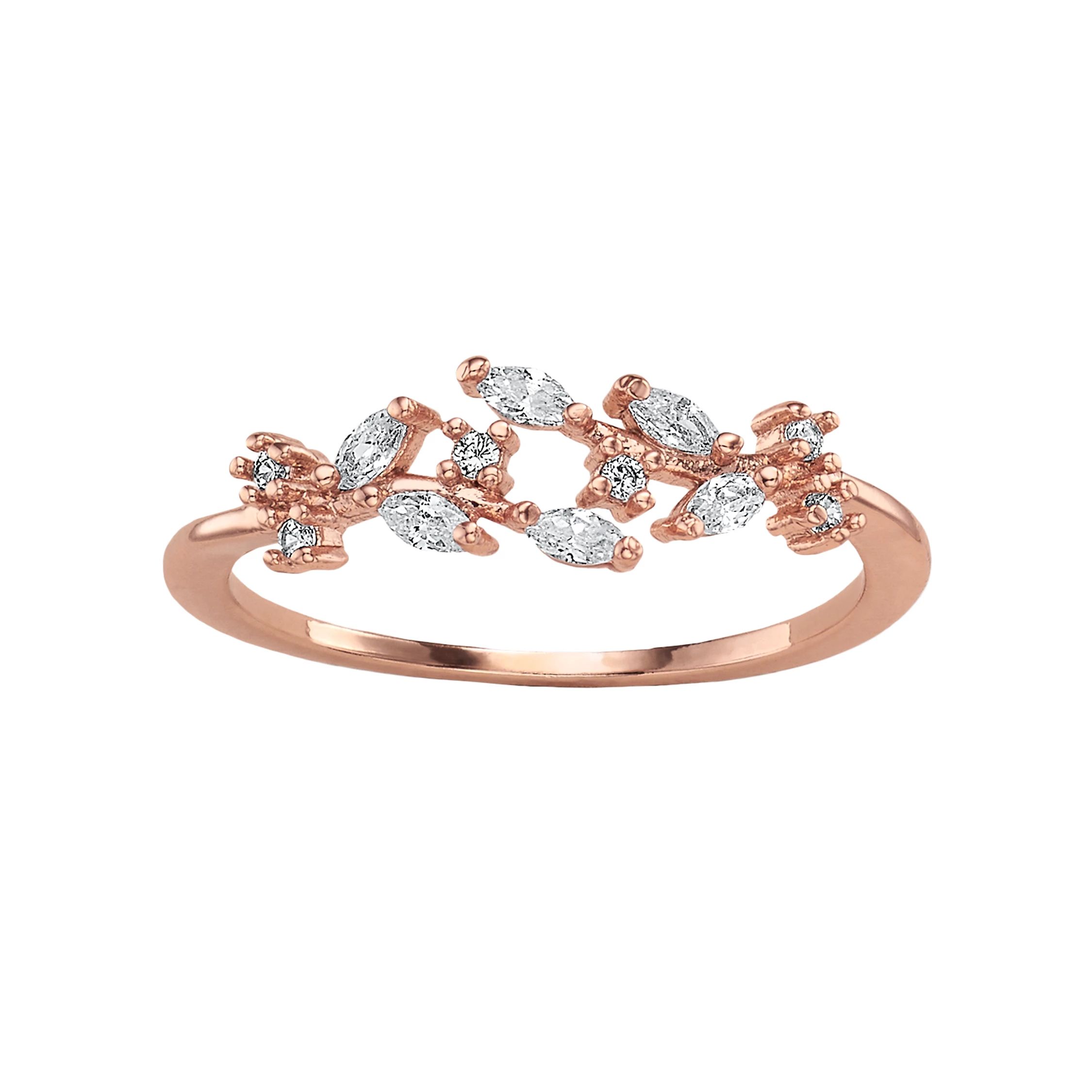 LC Lauren Conrad Cubic Zirconia Vine Open Ring | Kohl's