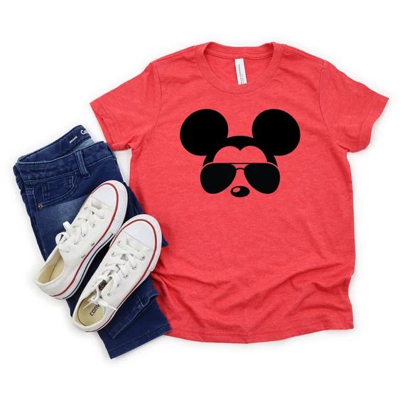 Mickey Mouse Aviator Tee | Disney Kid Tee | Disney Vacation Shirt | Disney Shirt for Kids | Disne... | Etsy (US)