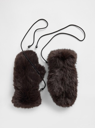 Faux Fur Mittens | Gap (CA)