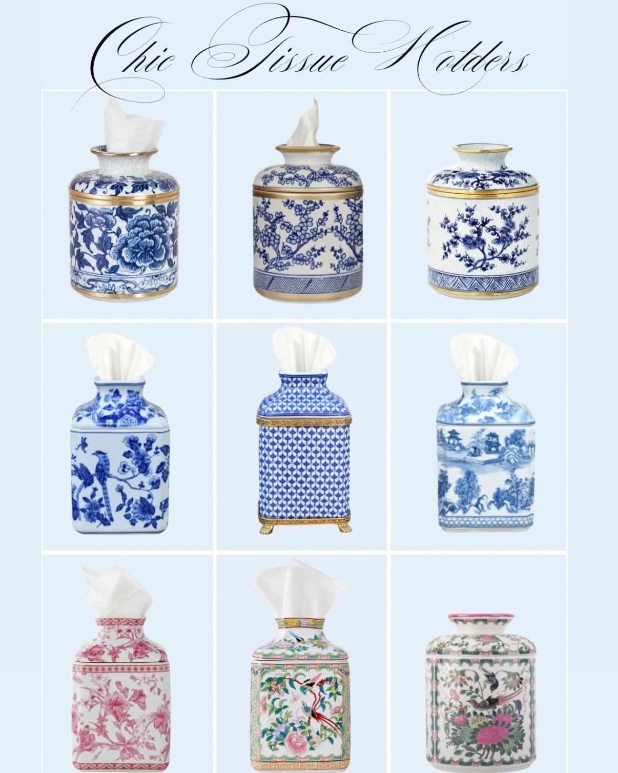 The obsession with pretty little details continues and somehow even tissues have become part of the decor 😅  I just ordered my 4th one… because apparently every room now needs its own chic tissue holder! 🤍 

#springdecor #amazonfinds #amazonhome #traditionalhome #traditionaldecor Amazon finds tissue box tissue container bathroom accessories Bedroom decor interior design home decor traditional home chinoserie blue and white decor