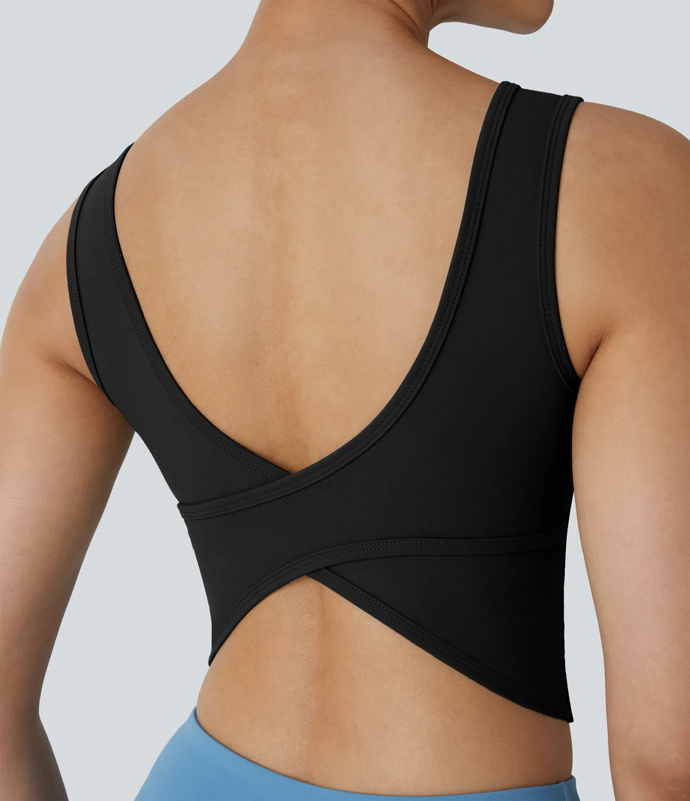 Women’s U Neck Crossover Barre Ballet Dance Tank Top A-C Cups - Halara | HALARA