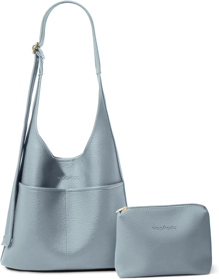 WOOMADA Hobo Bags for Women Ultra Soft Foldable Shoulder Slouchy Handbags with Coin Purse & Adjus... | Amazon (US)