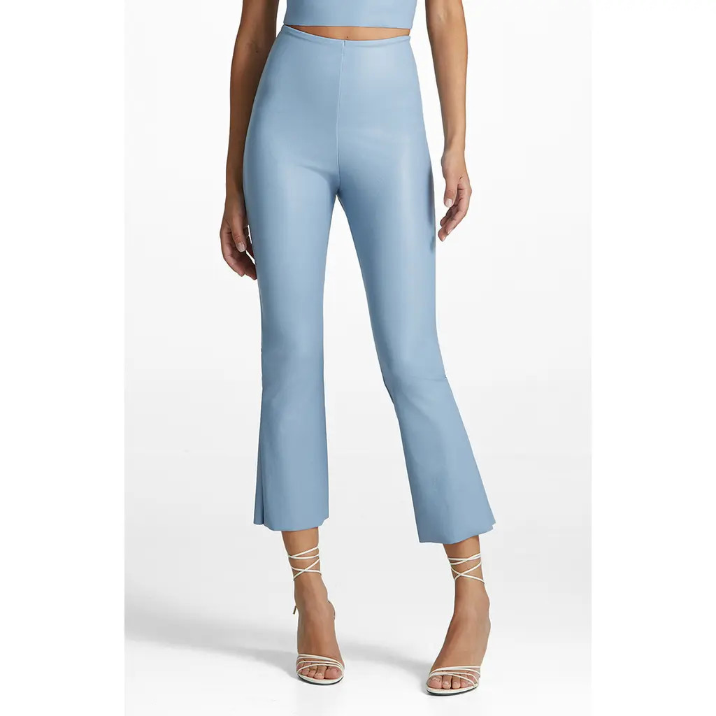Commando Faux Leather Flare Crop Pull-On Pants in Vbl-Vintage Blue at Nordstrom Rack, Size Small | Nordstrom Rack