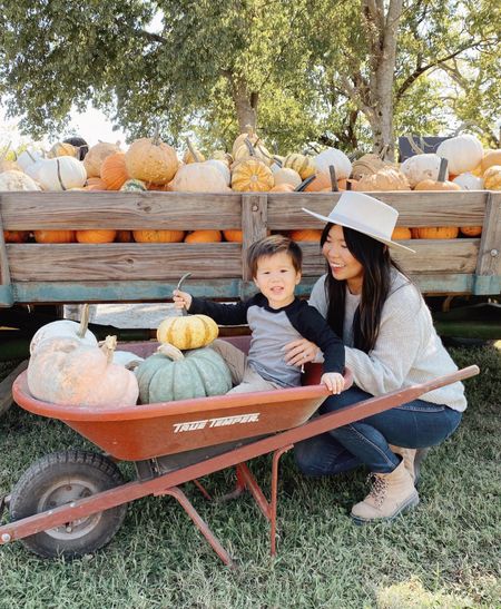 Pumpkin patch fall outfit 

#LTKfamily #LTKshoecrush #LTKSeasonal