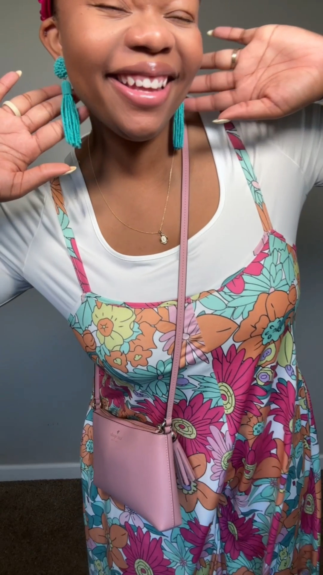 The PERFECT spring maternity jumpsuit! 💕

#LTKPlusSize #LTKMidsize #LTKTall