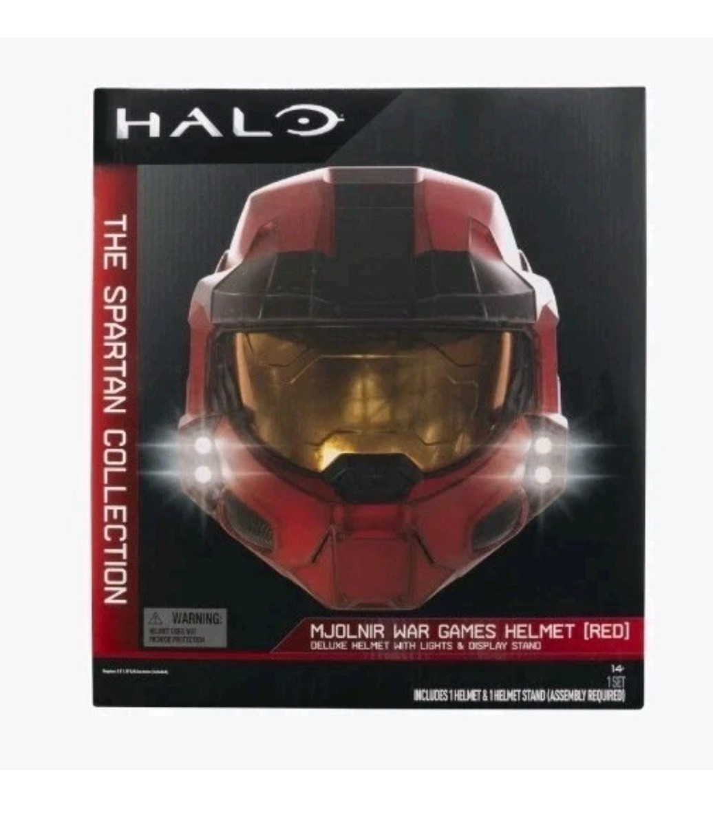 Halo MJOLNIR War Games Helmet (Red) with Lights and Display Stand In Box Last 1 | eBay US