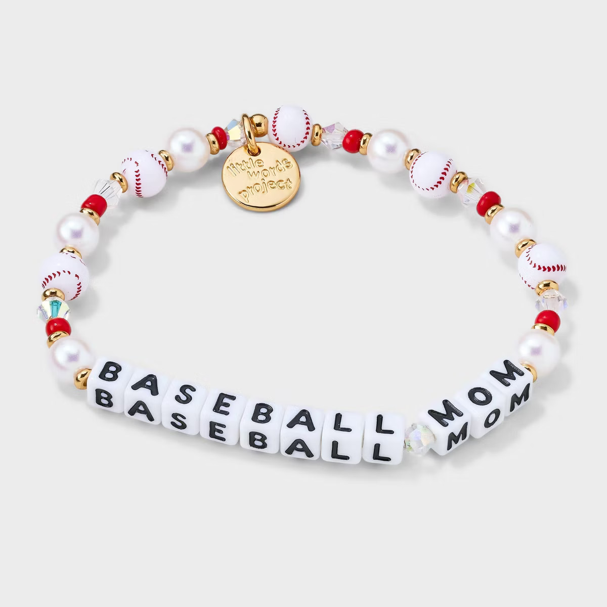 Little Words Project Baseball Mom Beaded Bracelet - White | Target
