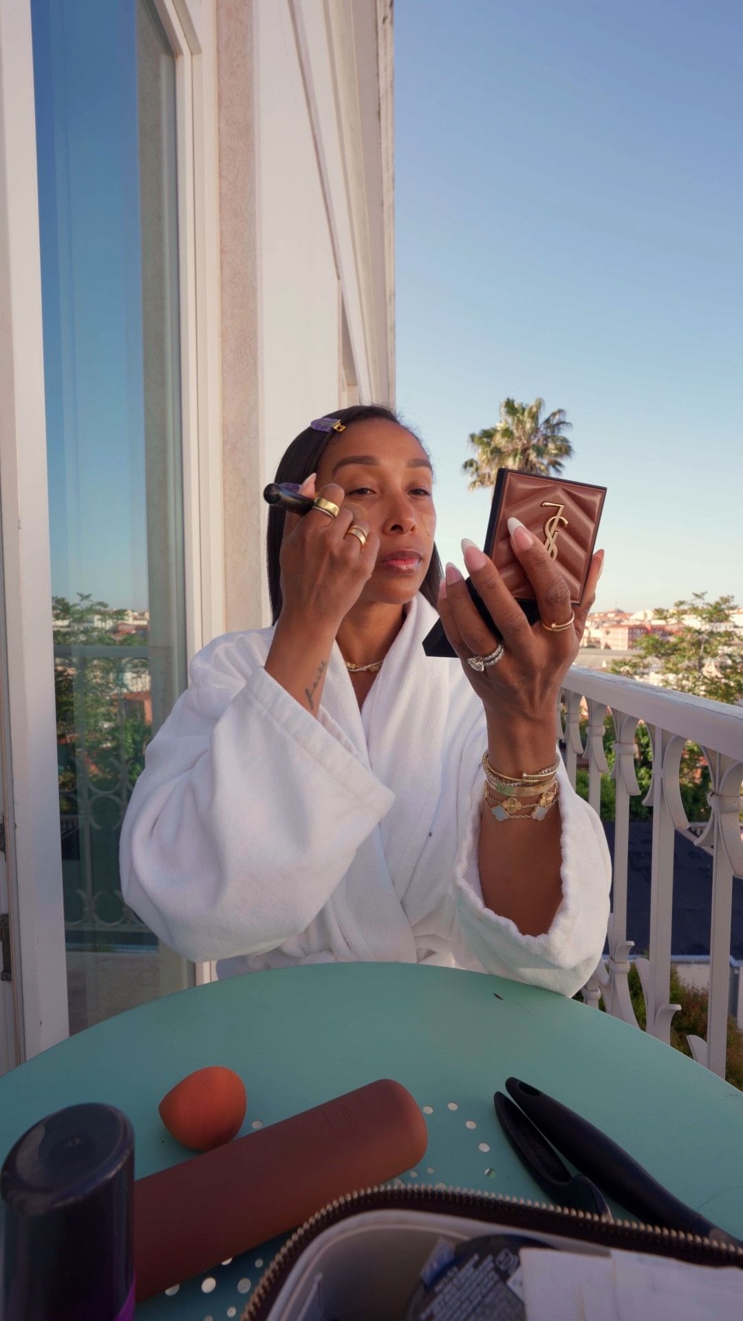 A peaceful makeup session on my hotel balcony 

#LTKdayinmylife #LTKmorningroutine #LTKgrwm