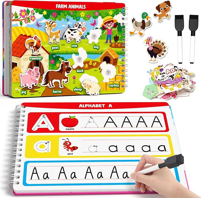 Coogam Montessori Preschool Learning Activities for Toddler Girls Age 3-5, Busy Book with Tracing... | Amazon (US)