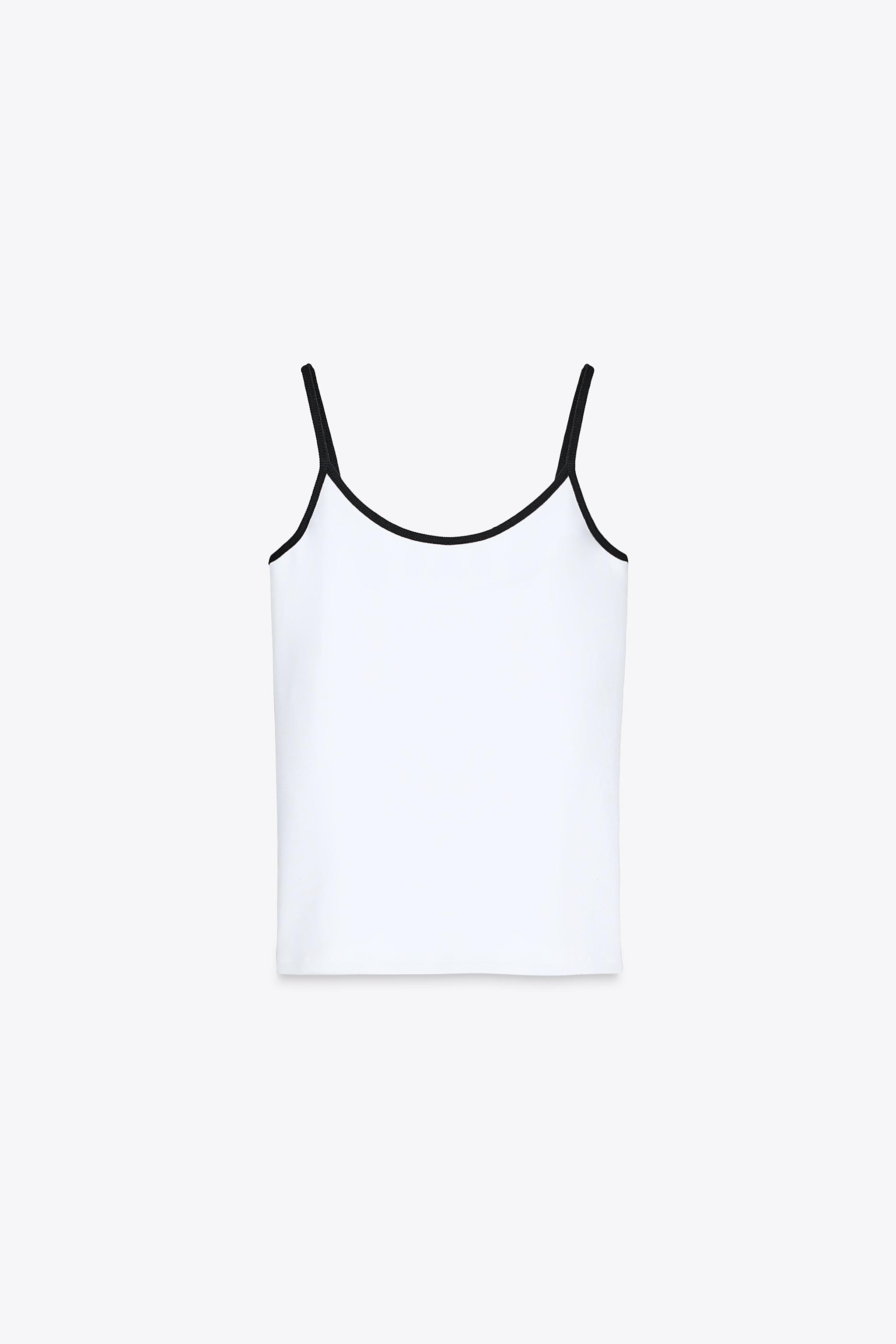 T-SHIRT WITH CONTRAST TRIM | Zara US