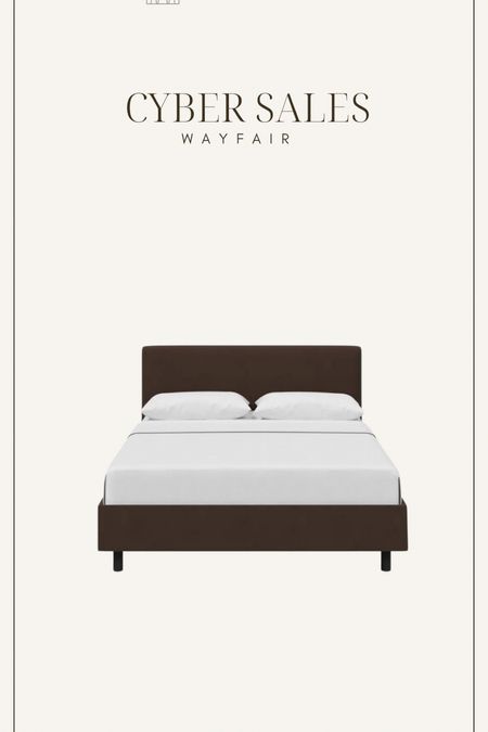 Brown upholstered bed from Wayfair, brown platform, bed, trending, affordable bedroom, furniture, Wayfair furniture

#LTKhome #LTKsalealert #LTKstyletip