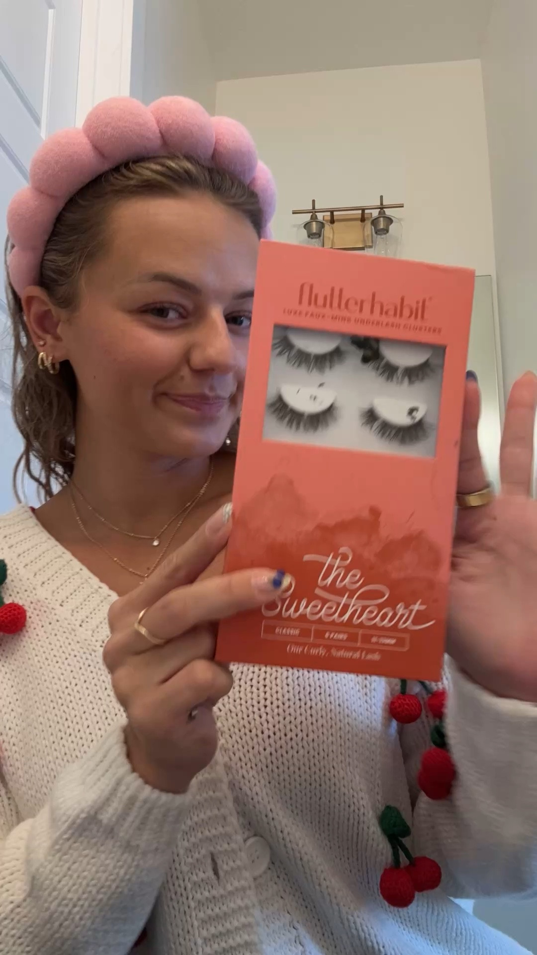 The lashes I’ve been using for YEARS! They are called “the sweetheart!” 

They can last up to 3-5 days which makes getting ready in the morning so much faster! 🫶🏼