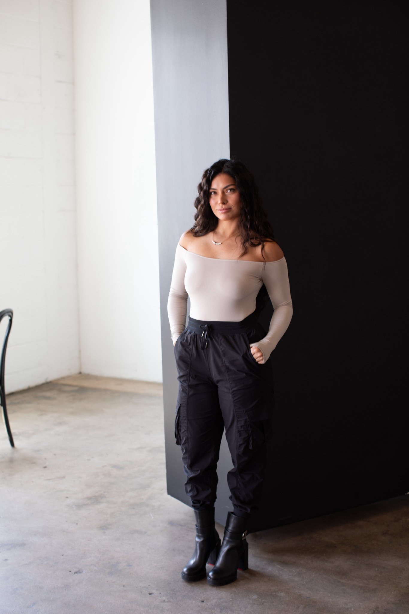 Another look from my studio photo shoot. The cargo pants with the boots is such a vibe. The Dance Studio cargos come in a jogger or wide leg fit.

#LTKStyleTip #LTKBeauty