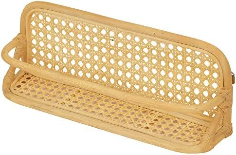 Small Floating Rattan Shelf - Cute and Natural Rattan Wall Shelf for Your Home – Light and Sturdy Bo | Amazon (US)